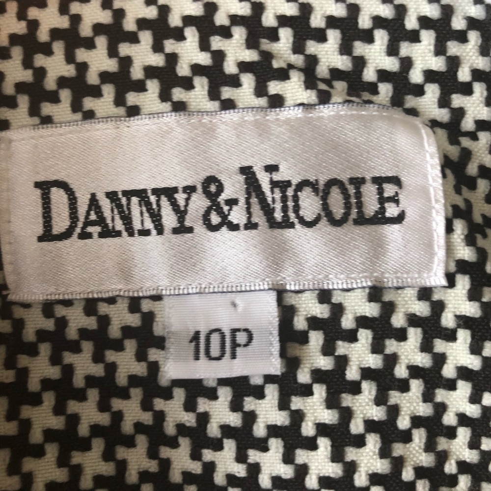 Houndstooth button up blazer b&w short sleeve - Picture 6 of 8